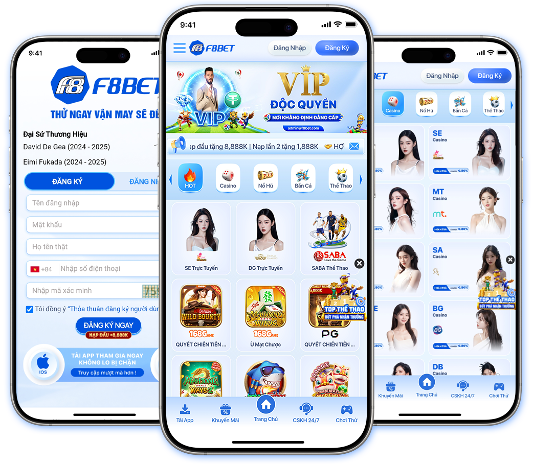 Giao diện App F8BET trên điện thoại